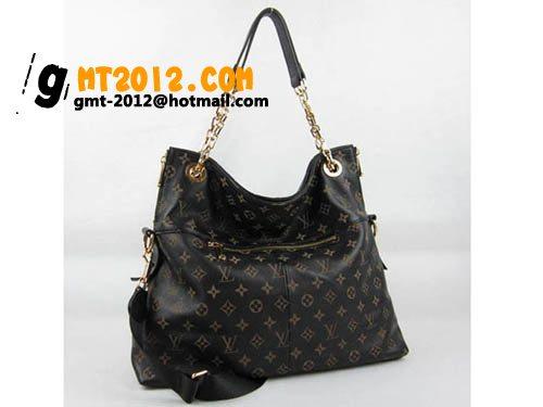 ルイヴィトンスーパーコピーLOUIS VUITTON モノグラム レザー ブラック M96868